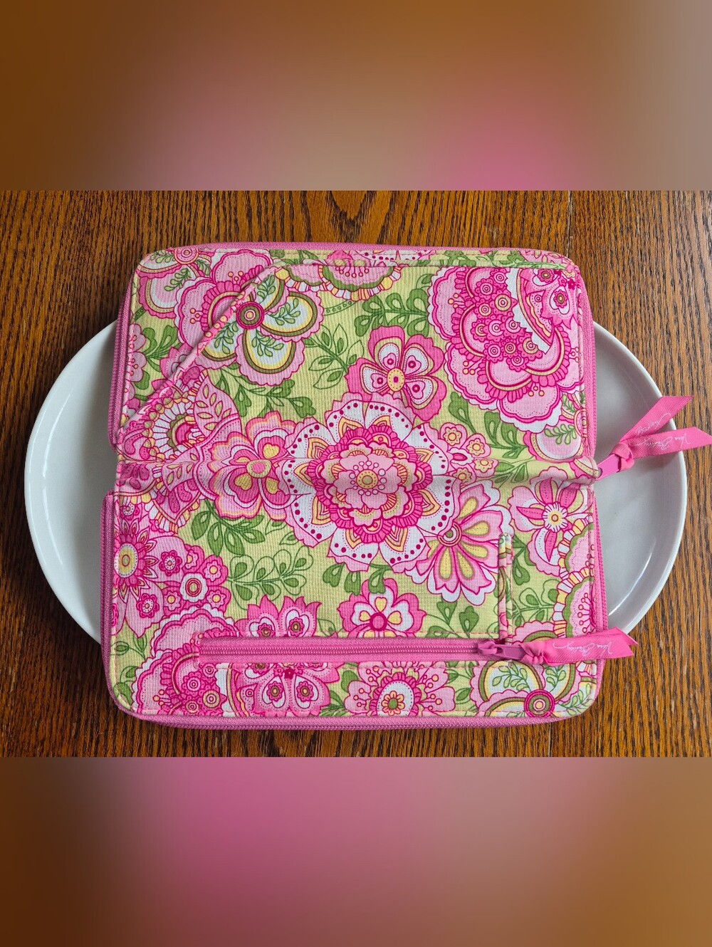 Vera Bradley Petal Pink Large Clutch Wallet - Picture 4 of 4